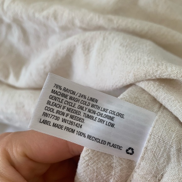 Universal Thread Cropped Linen Tank - Picture 4 of 4